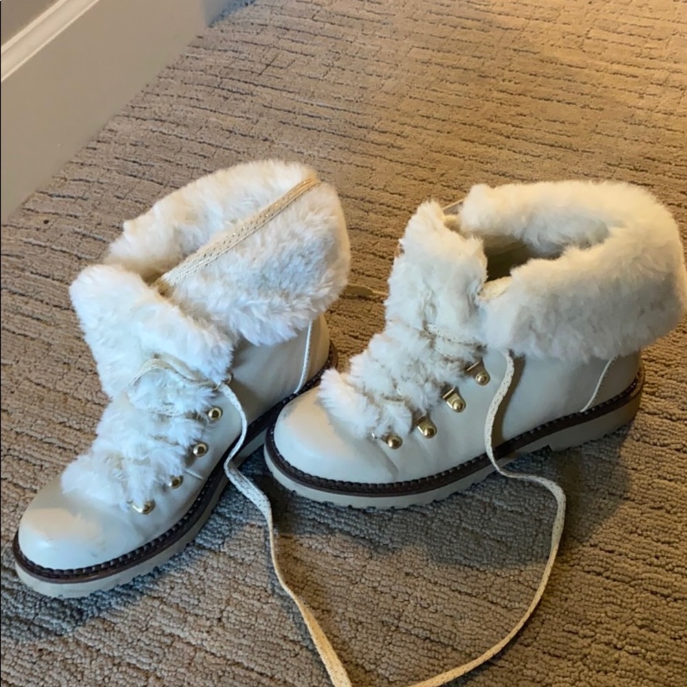 fur booties